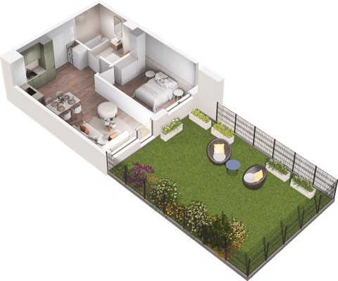 Plan 2 pok. 43m²