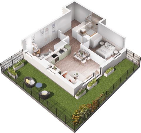 Plan 3 pok. 57m²