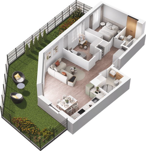 Plan 3 pok. 63m²