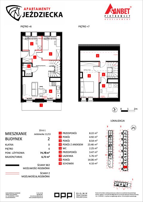 Plan 3 pok. 75m²