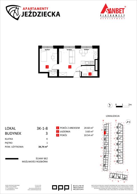 Plan 1 pok. 35m²
