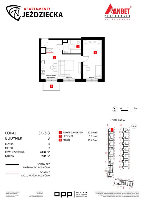 Plan 2 pok. 48m²