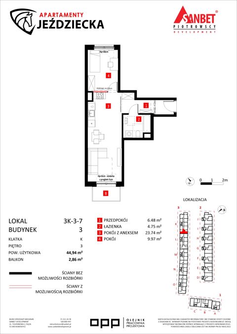 Plan 2 pok. 45m²