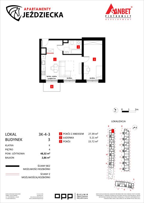 Plan 2 pok. 48m²