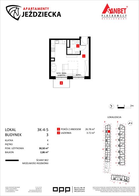 Plan 1 pok. 31m²