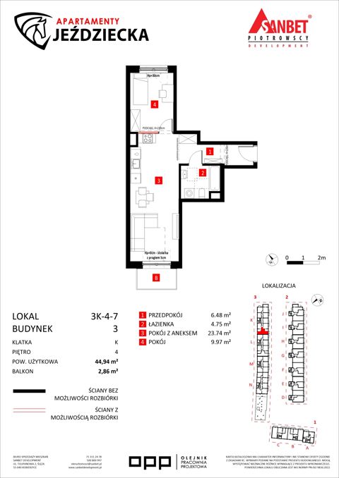 Plan 2 pok. 45m²