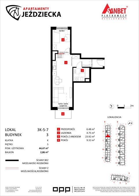Plan 2 pok. 44m²