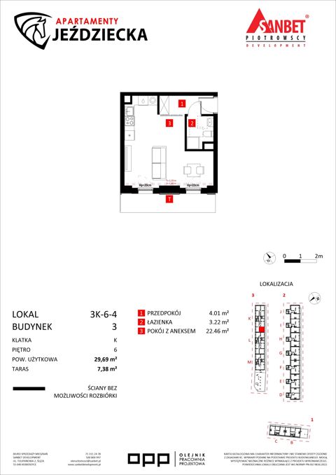 Plan 1 pok. 30m²