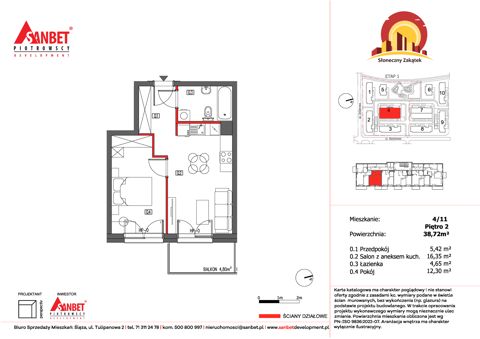 Plan 2 pok. 39m²