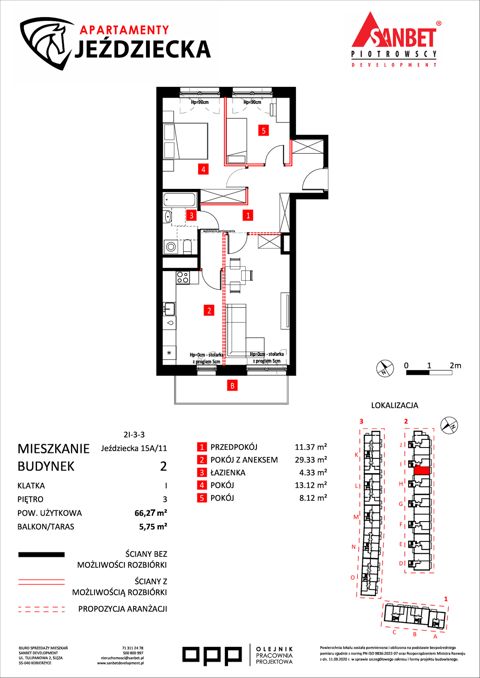 Plan 3 pok. 66m²