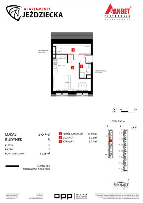 Plan 1 pok. 31m²