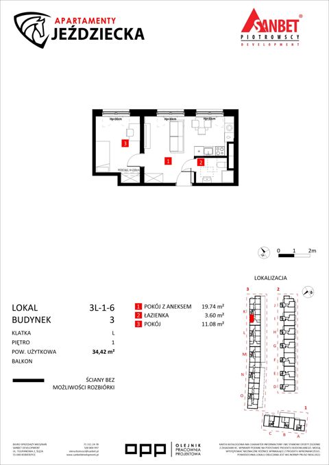 Plan 2 pok. 34m²