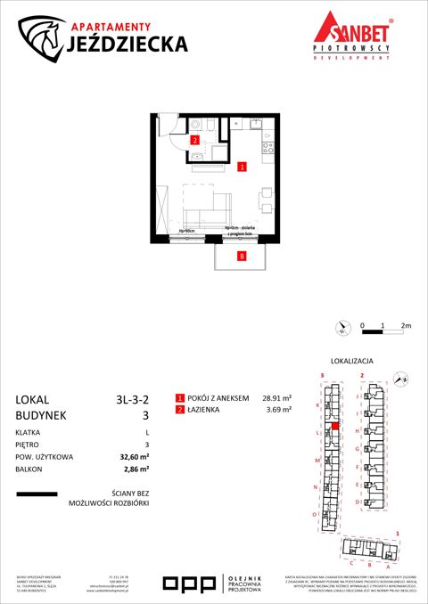 Plan 1 pok. 33m²
