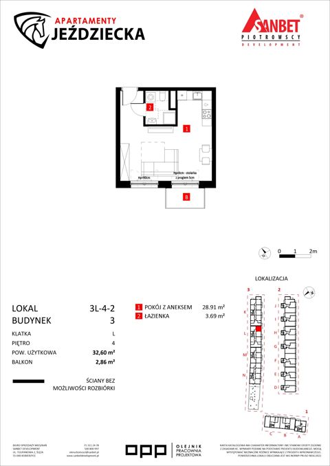 Plan 1 pok. 33m²