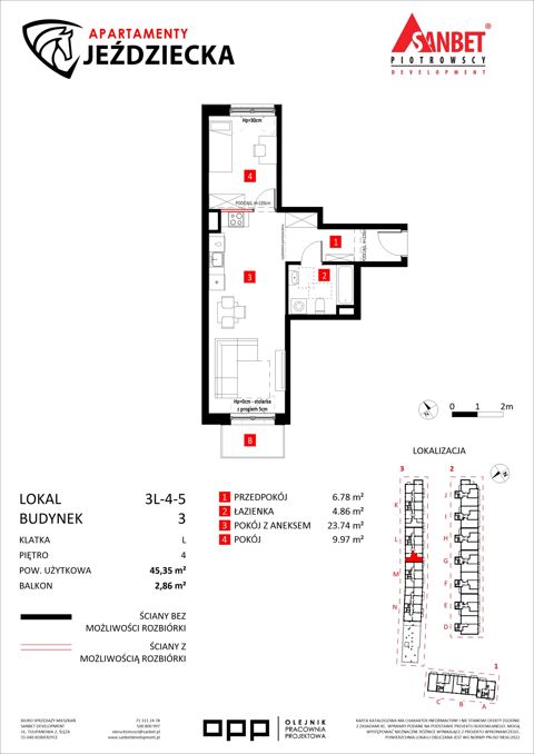 Plan 2 pok. 45m²