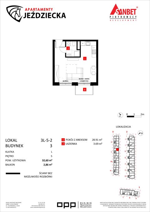 Plan 1 pok. 33m²