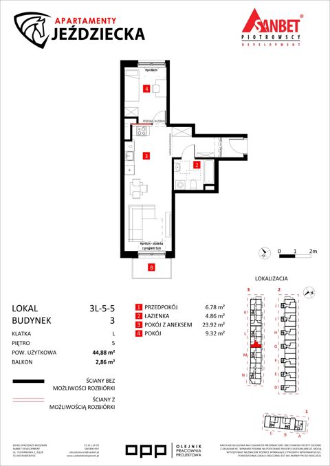 Plan 2 pok. 45m²