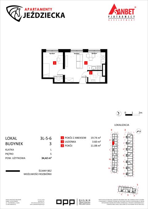 Plan 2 pok. 34m²