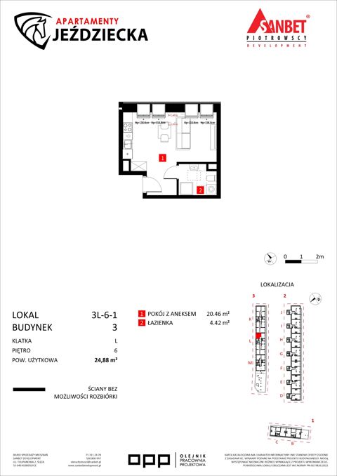 Plan 1 pok. 25m²
