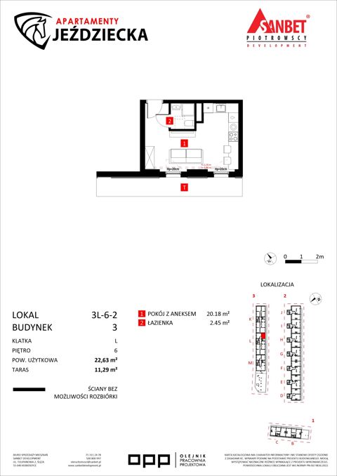 Plan 1 pok. 23m²