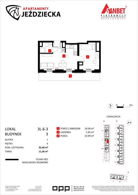 Plan 2 pok. 32m²