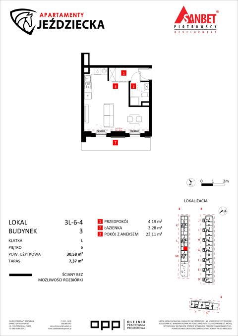 Plan 1 pok. 31m²