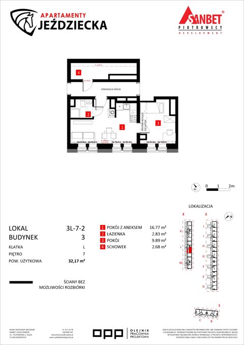 Plan 2 pok. 32m²