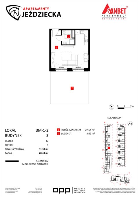 Plan 1 pok. 31m²