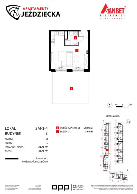 Plan 1 pok. 32m²