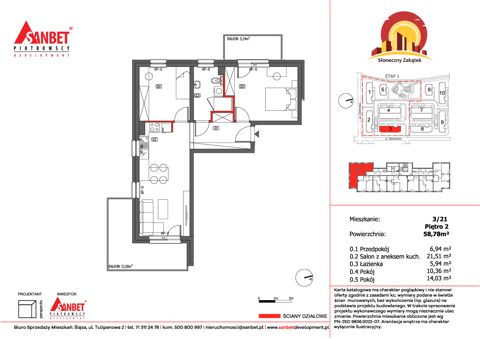 Plan 3 pok. 59m²