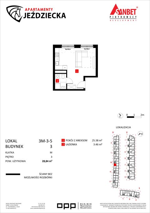 Plan 1 pok. 29m²
