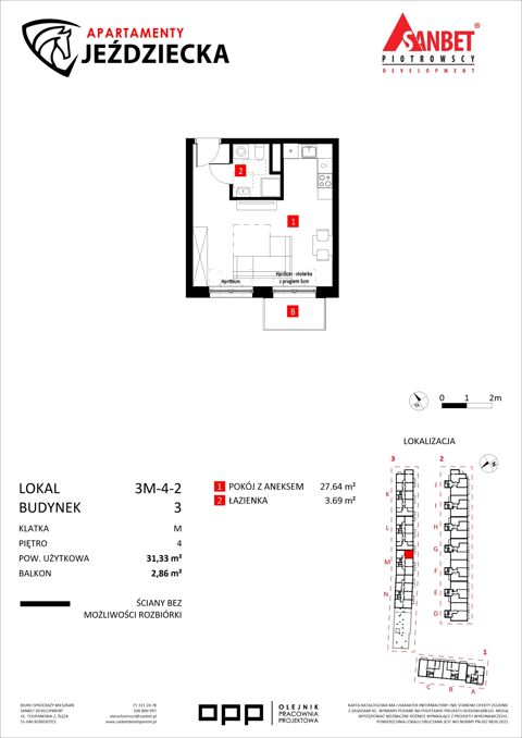 Plan 1 pok. 31m²