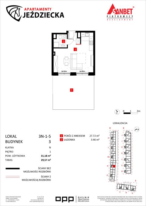 Plan 1 pok. 31m²