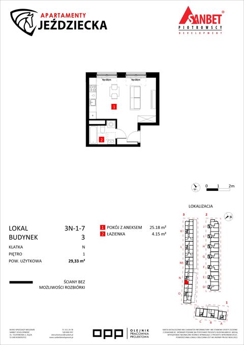 Plan 1 pok. 29m²