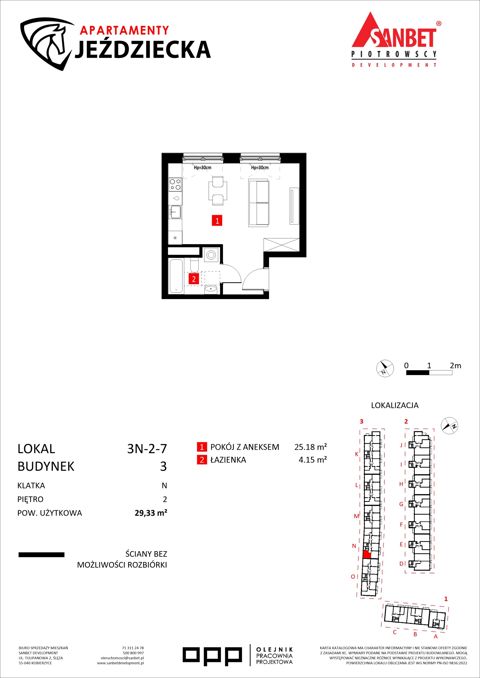 Plan 1 pok. 29m²