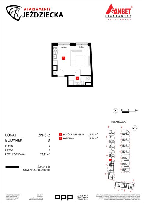Plan 1 pok. 27m²