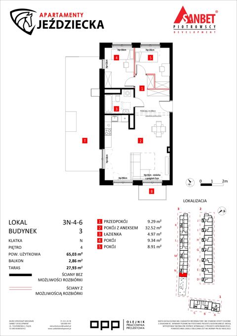 Plan 3 pok. 65m²