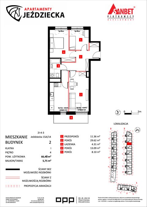 Plan 3 pok. 66m²