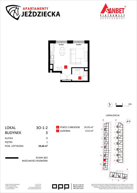 Plan 1 pok. 29m²