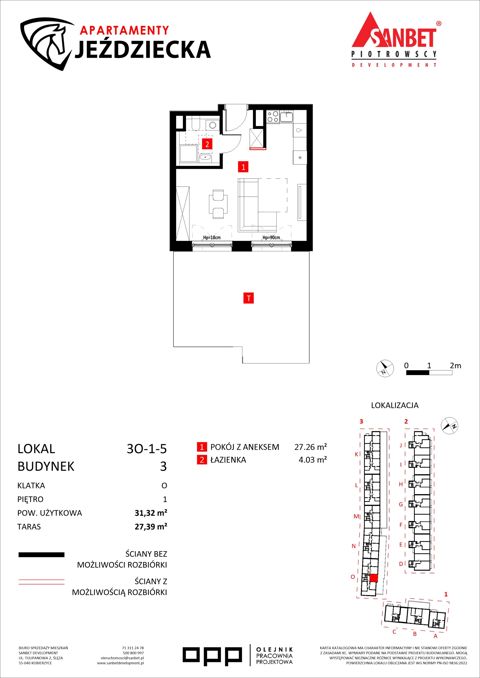 Plan 1 pok. 31m²