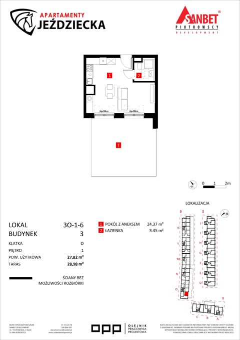 Plan 1 pok. 28m²