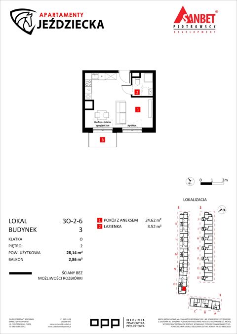 Plan 1 pok. 28m²