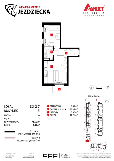 Plan 2 pok. 42m²