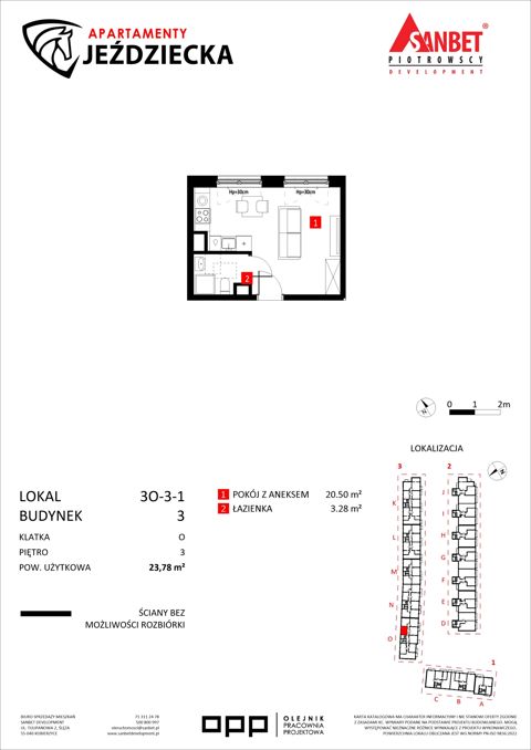 Plan 1 pok. 24m²