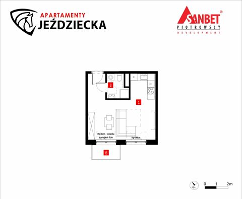 Plan 1 pok. 33m²