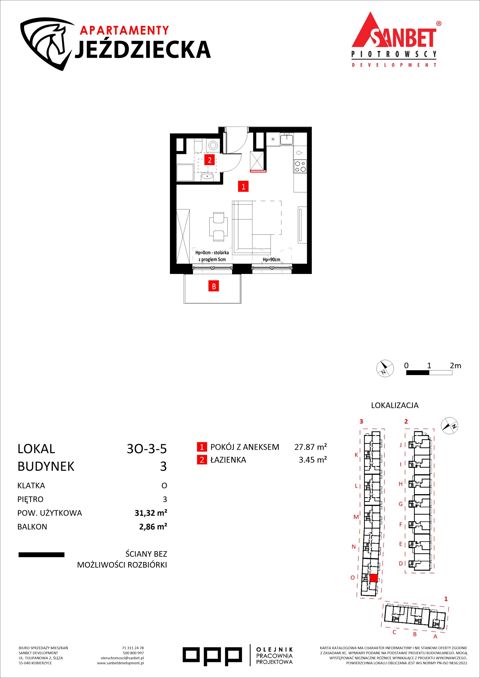 Plan 1 pok. 31m²