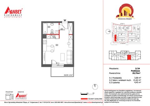 Plan 1 pok. 30m²
