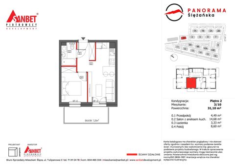Plan 2 pok. 31m²