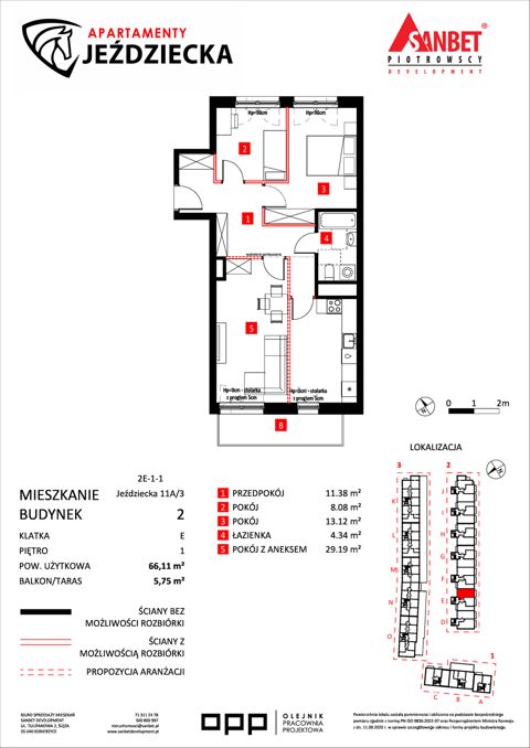 Plan 3 pok. 66m²
