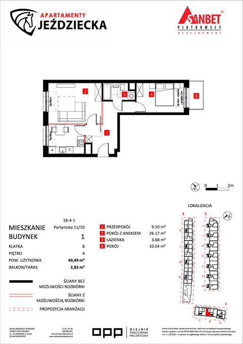 Plan 2 pok. 49m²